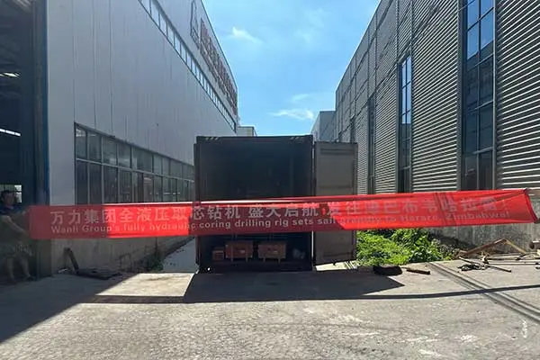 Wanli Group’s  fully hydraulic coring rig sets sail for Harare, Zimbabwe.