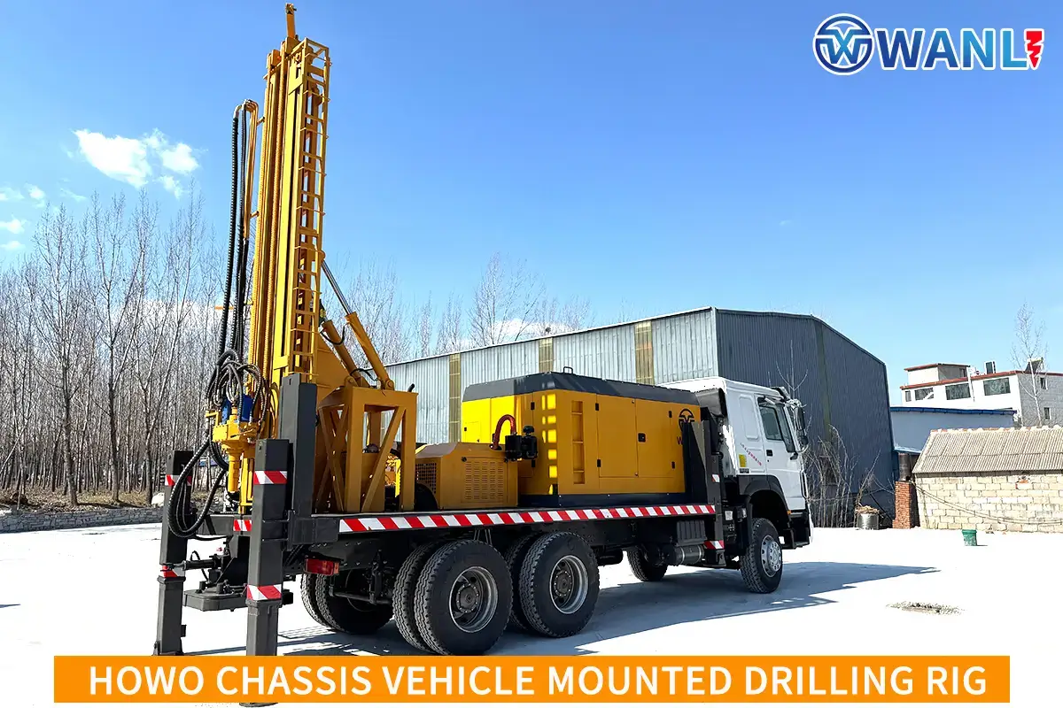 HOWO Chassis Vehicle Mounted Drilling Rig