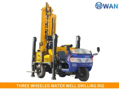 Three Wheeled Water Well Drilling Rig