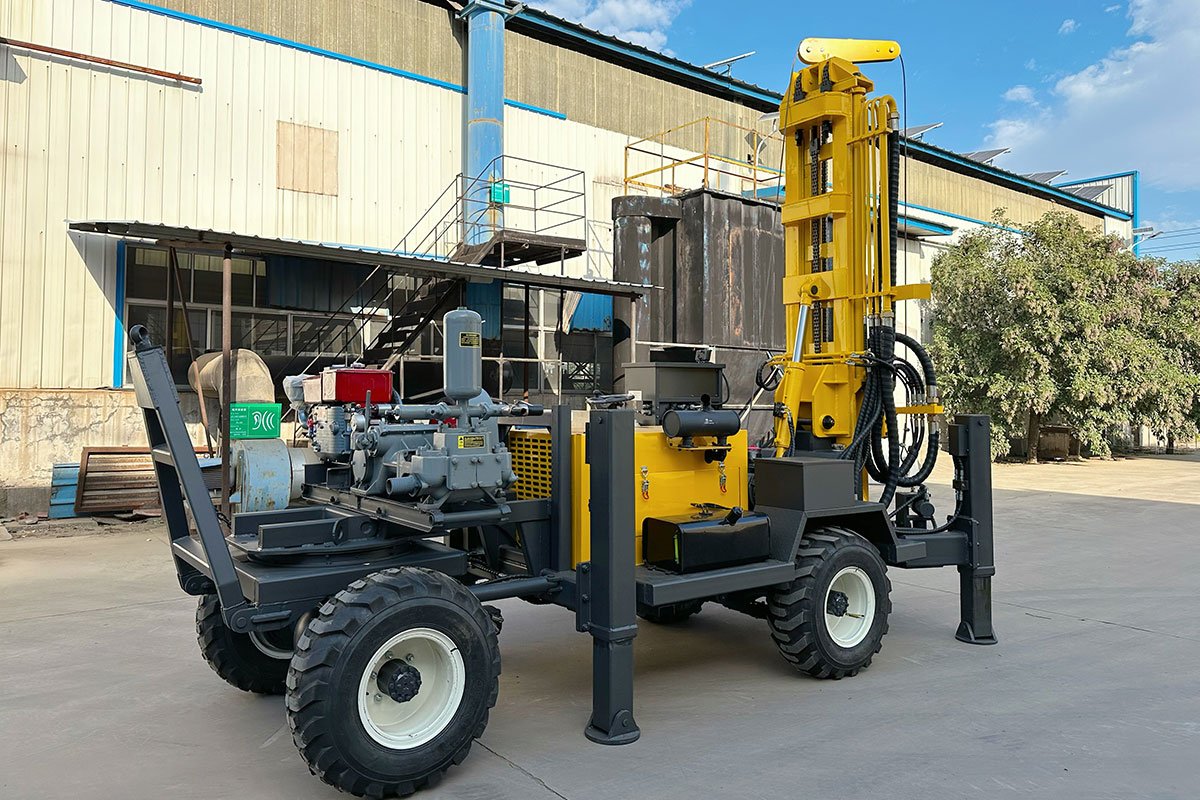 Deep Hole Water Well Drilling Rig With Mud Pump  Underground Borehole Machine Equipments