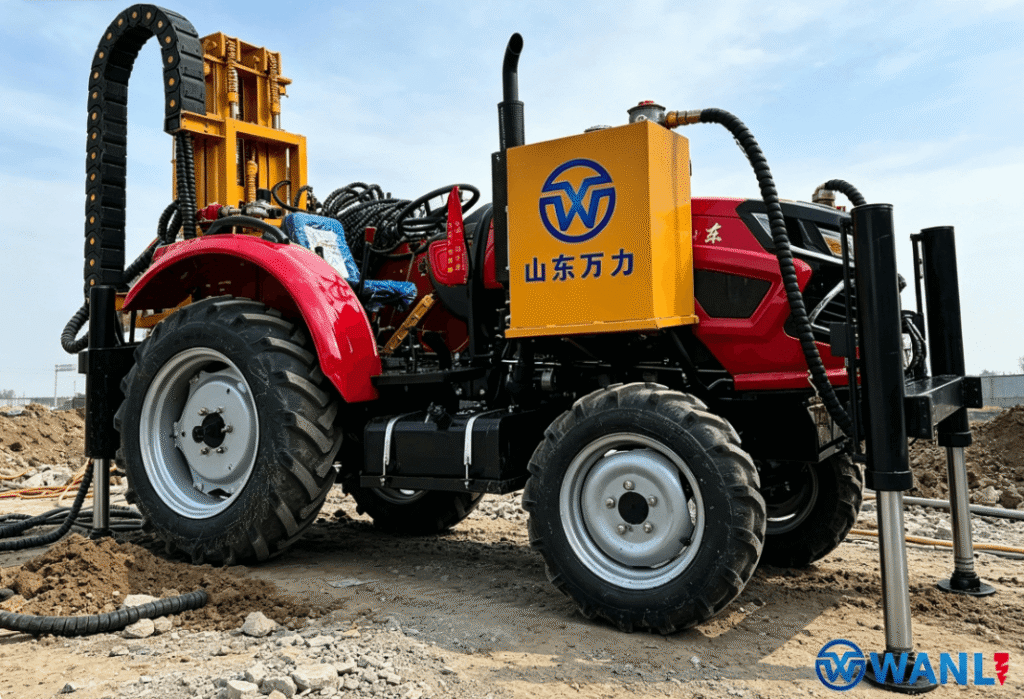trailer mounted water well drilling rig-3