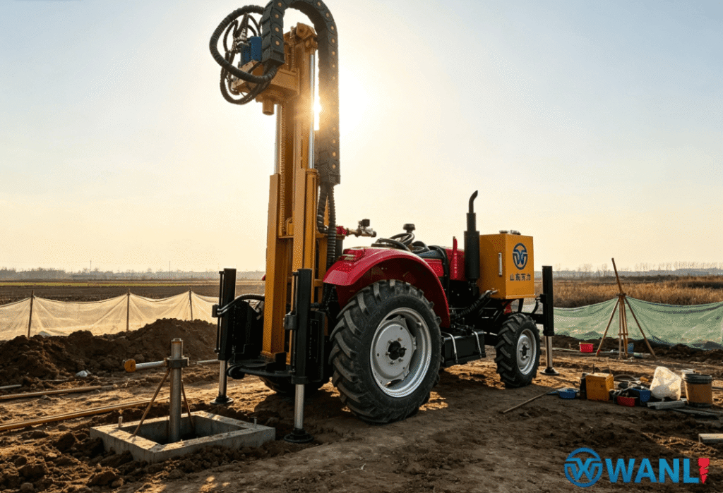trailer mounted water well drilling rig-2