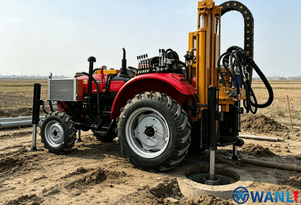 trailer mounted water well drilling rig-1